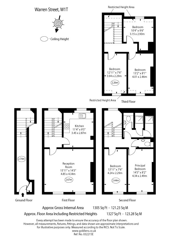 12A,, Warren Street, London floorplan