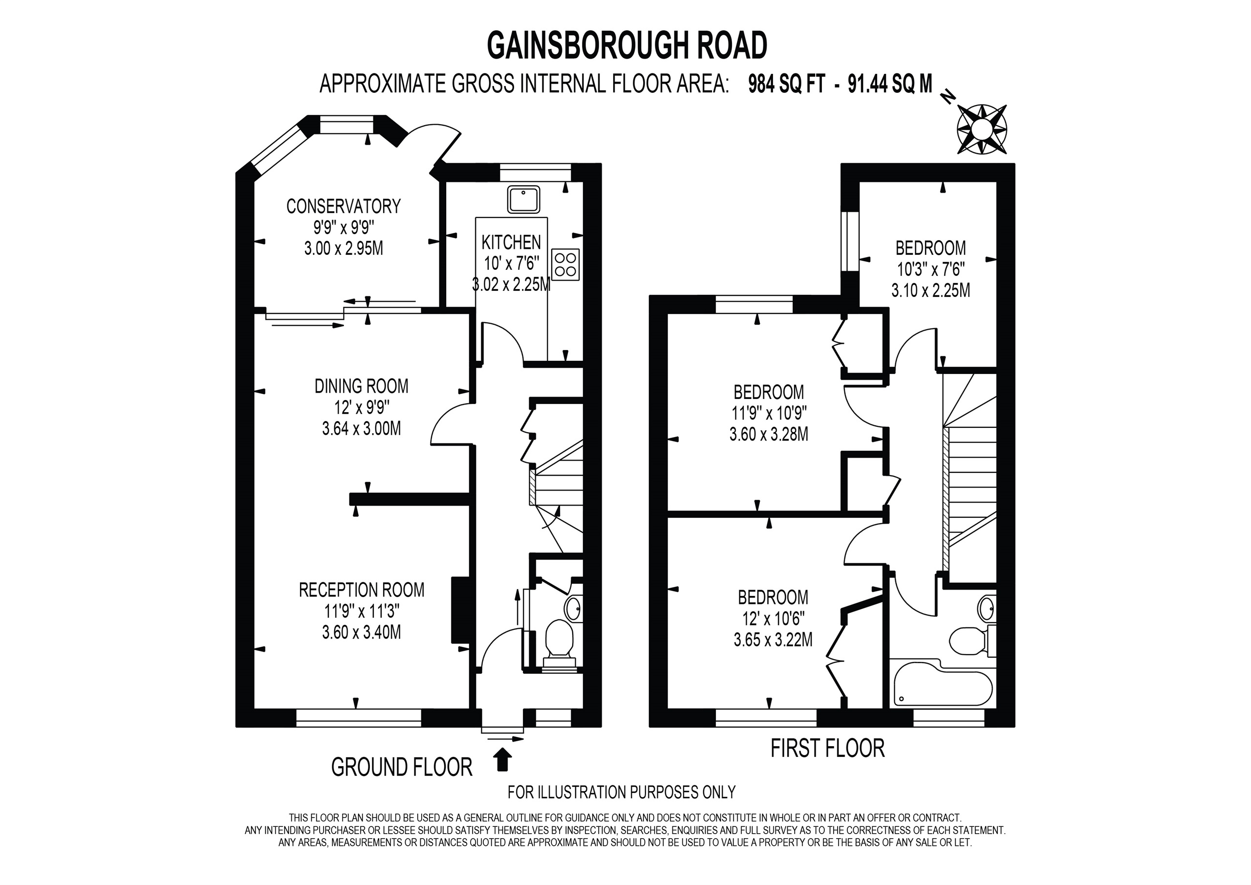 49, Gainsborough Road, Epsom floorplan