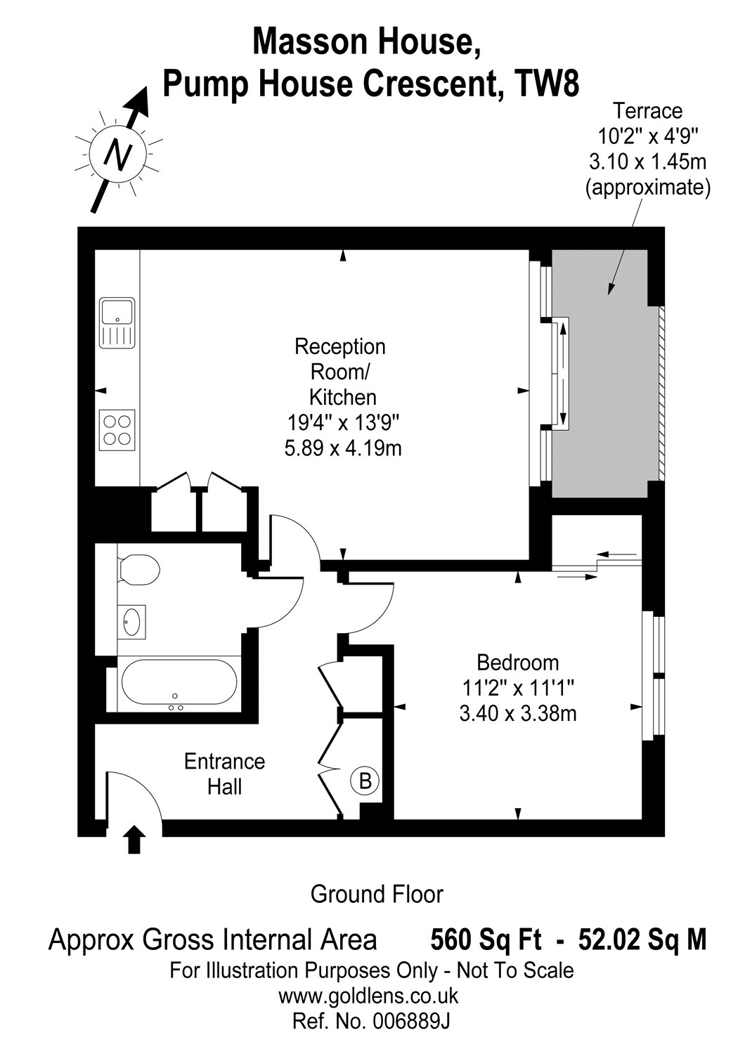 1 Bedrooms Flat to rent in Pump House Crescent, Brentford, Middlesex TW8