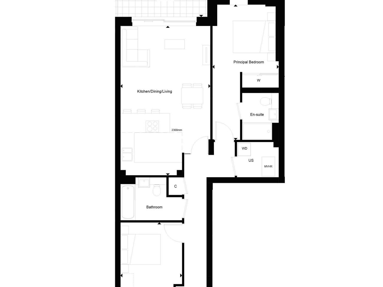 College Road, Clifton floorplan