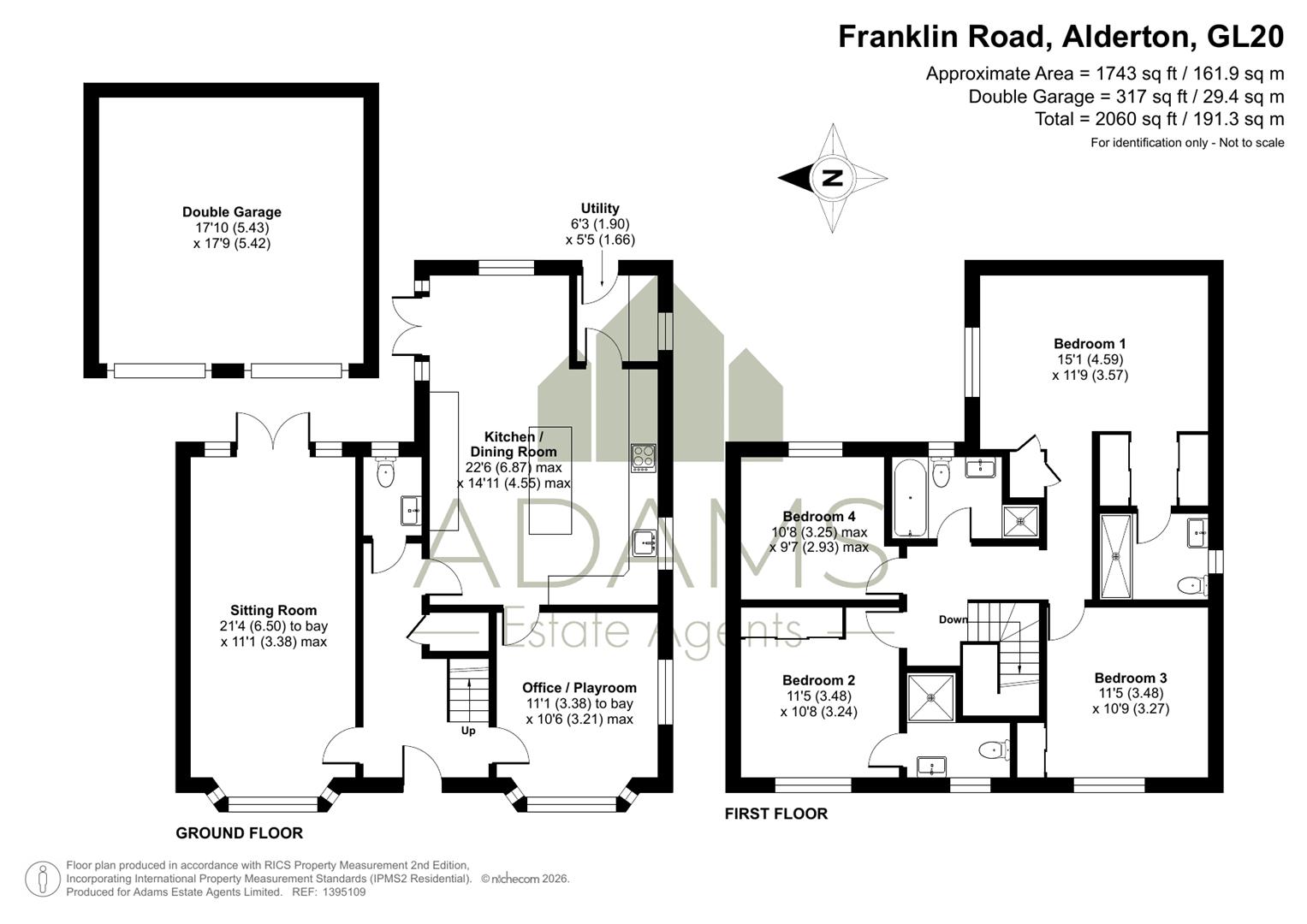 8, Franklin Road, Tewkesbury floorplan