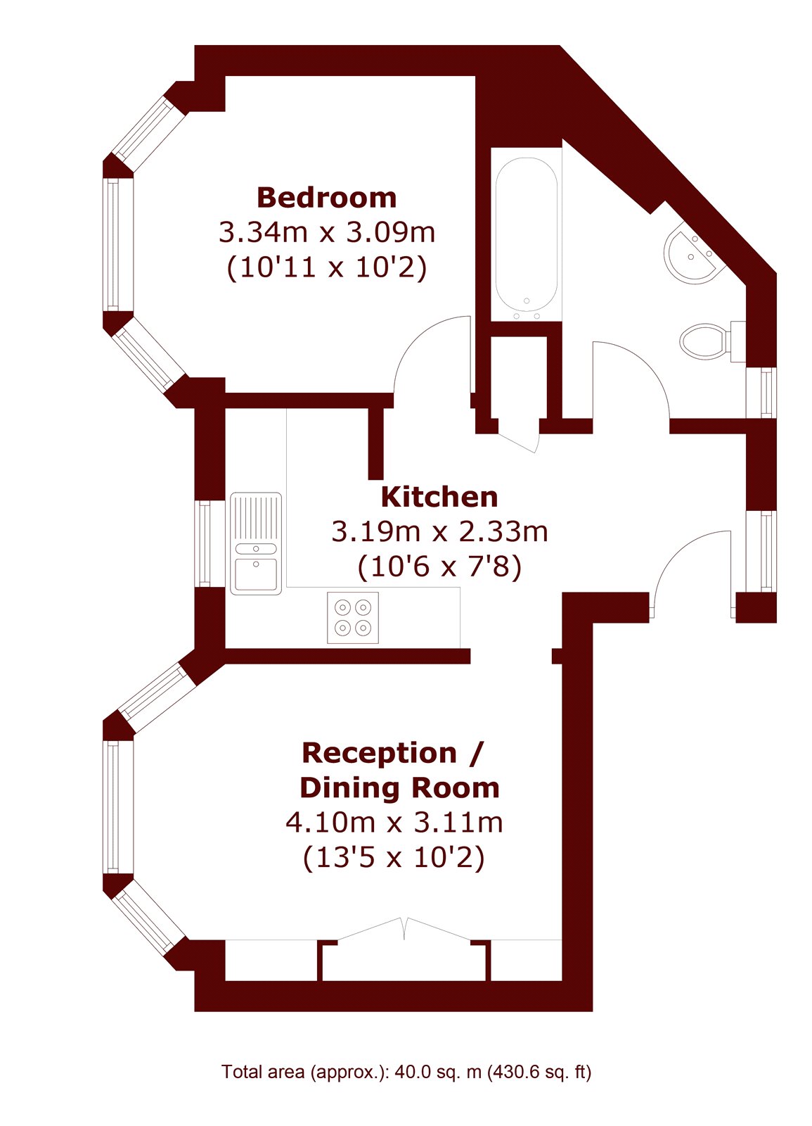 16B, Strathblaine Road, London floorplan