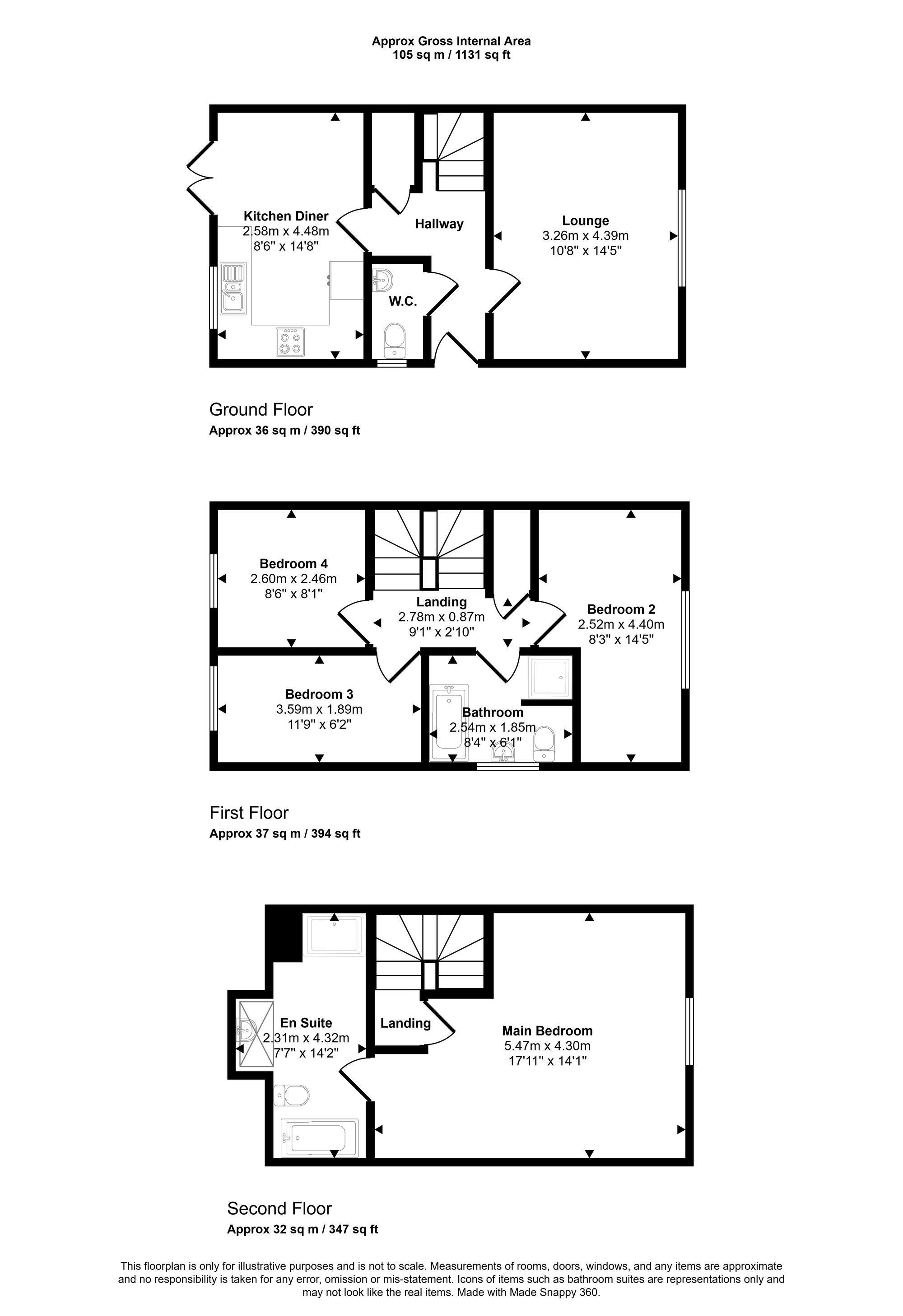 283a Preston Road, Wigan floorplan