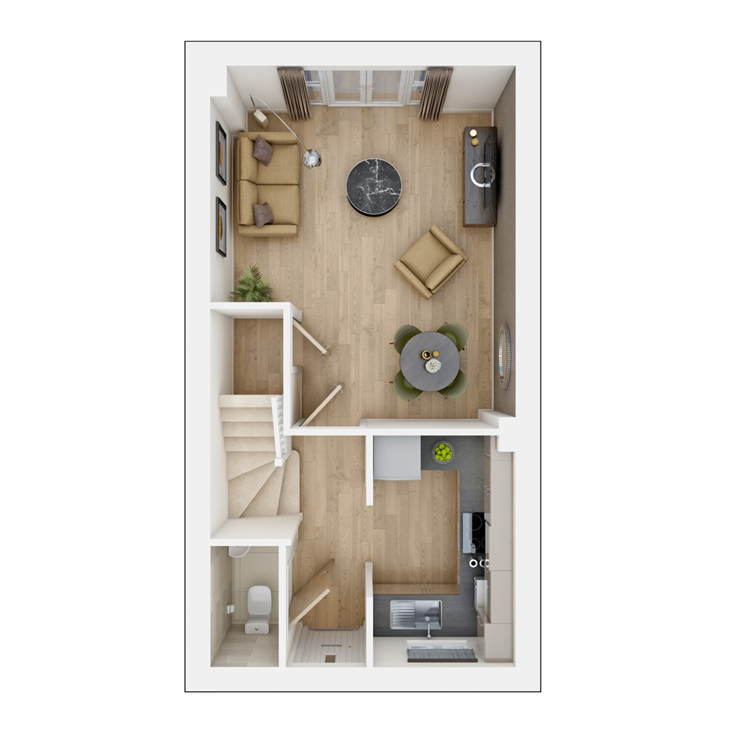 The Canford - Plot 592, Northfield View, Brooke Way, Stowmarket floorplan