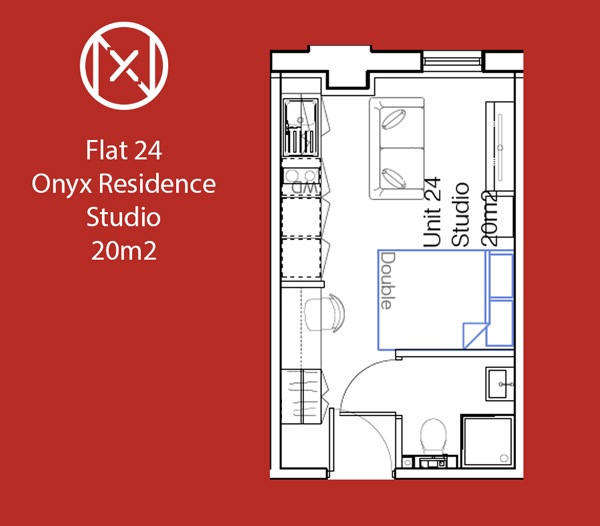 0 Bedrooms Studio to rent in Onyx Residence, 111 St Mary's Road, Sheffield S2