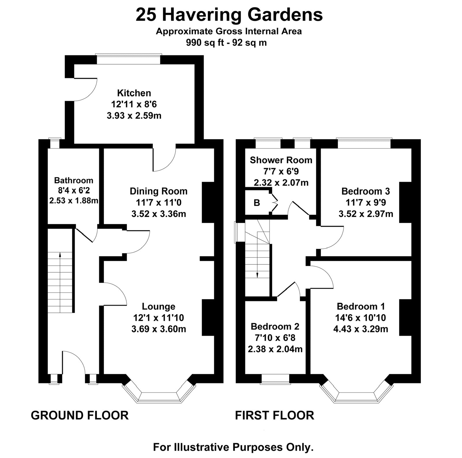 Havering Gardens, Chadwell Heath, RM6 floorplan