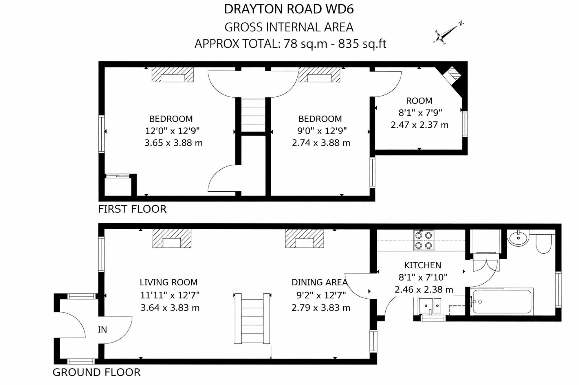 49 Drayton Road, Borehamwood floorplan