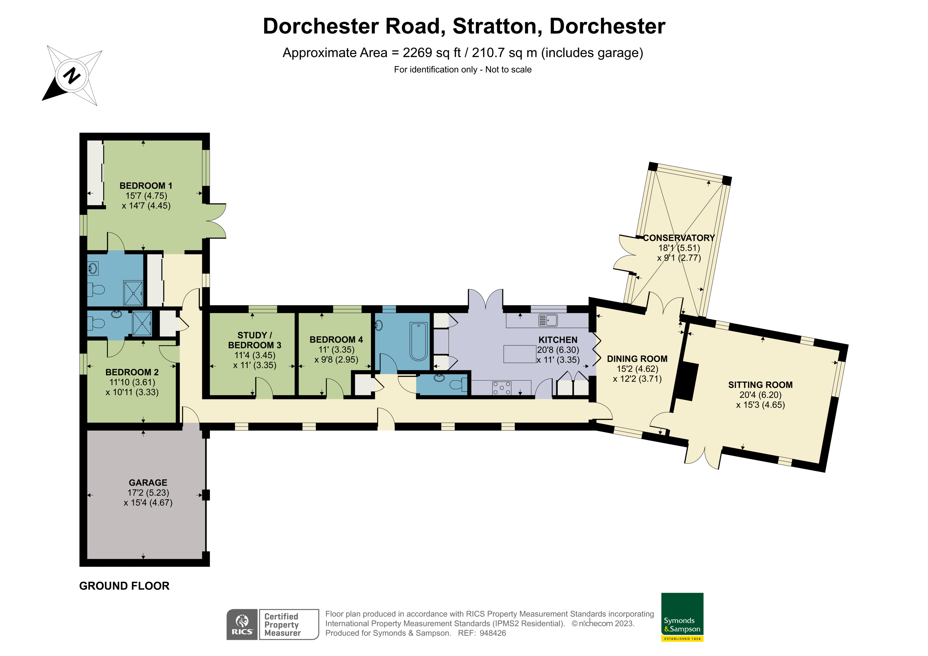 Dorchester Road, Stratton, Dorchester DT2, 4 bedroom detached house for