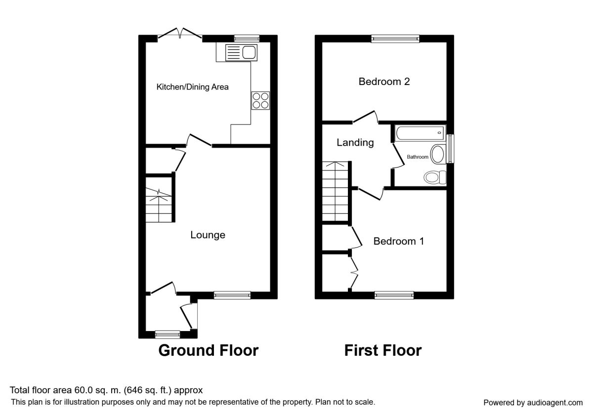 2 Bedrooms Semi-detached house to rent in Thistle Road, Ilkeston DE7