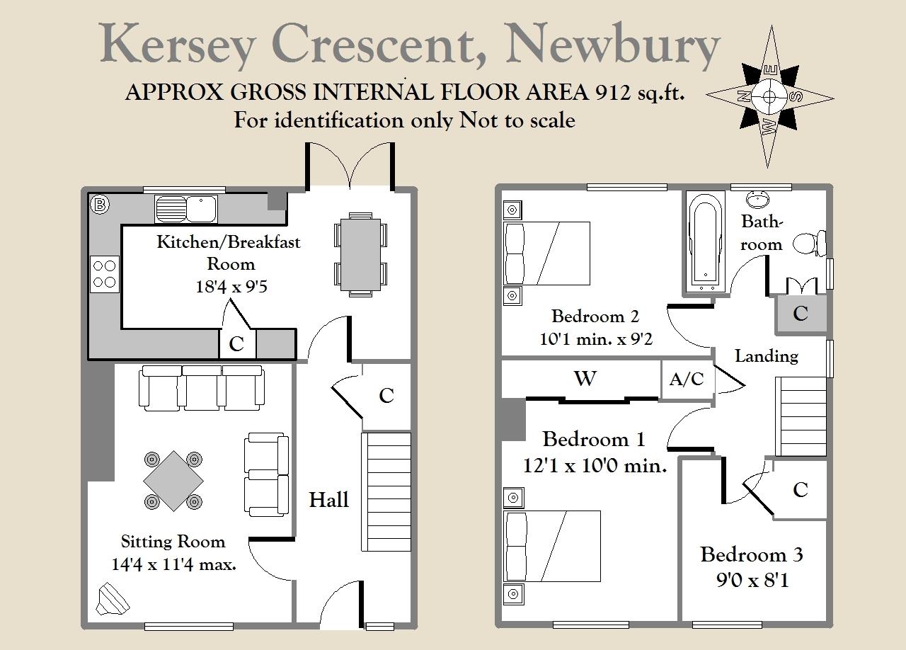 3 Bedrooms  for sale in Kersey Crescent, Speen, Newbury RG14