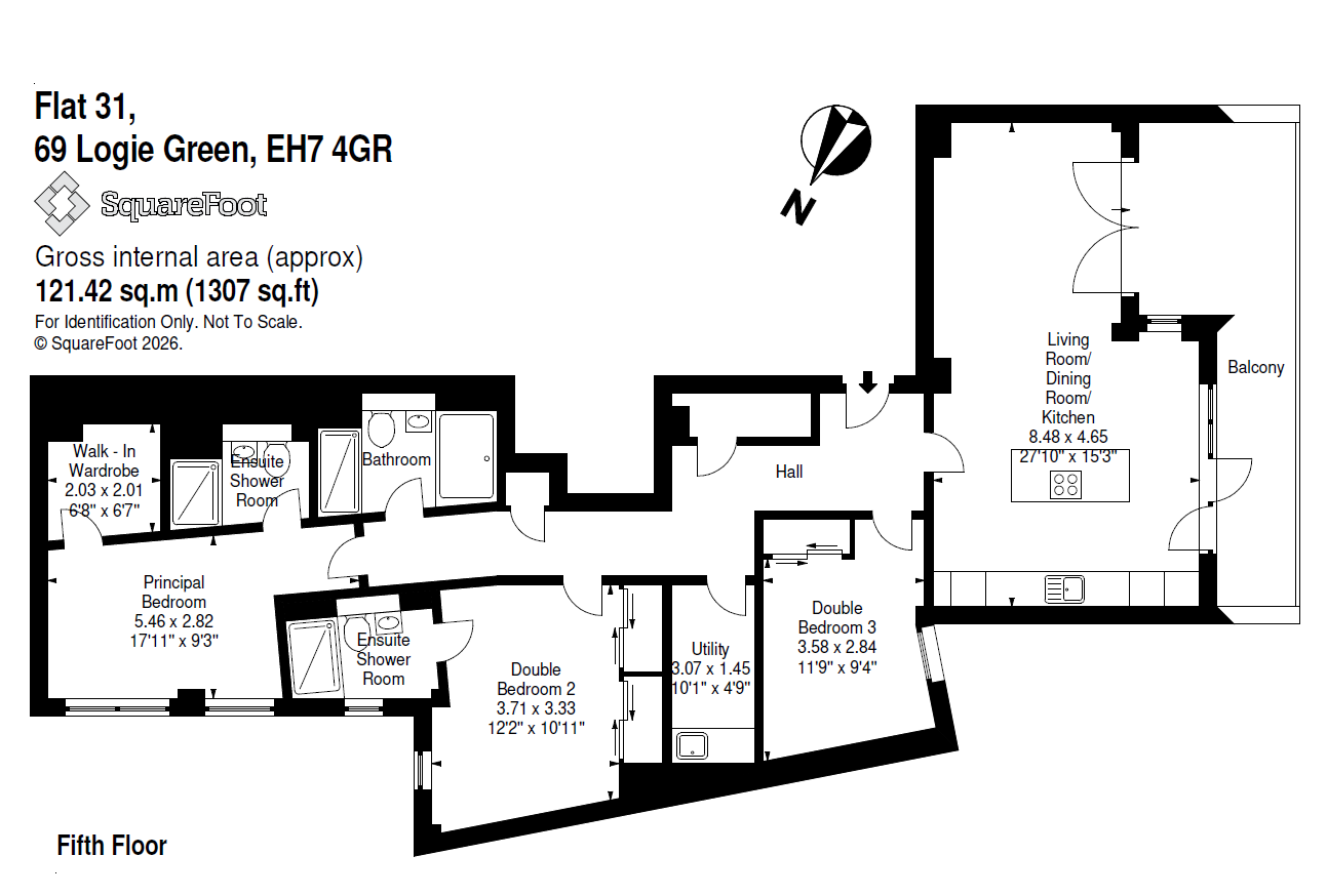 Flat 31 Logie Green Road,, Flat 31 Logie Green Road, Midlothian floorplan