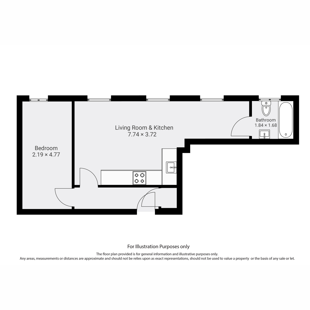 Flat Flat 1, Ashbourne House, Fishponds Road, Bristol floorplan