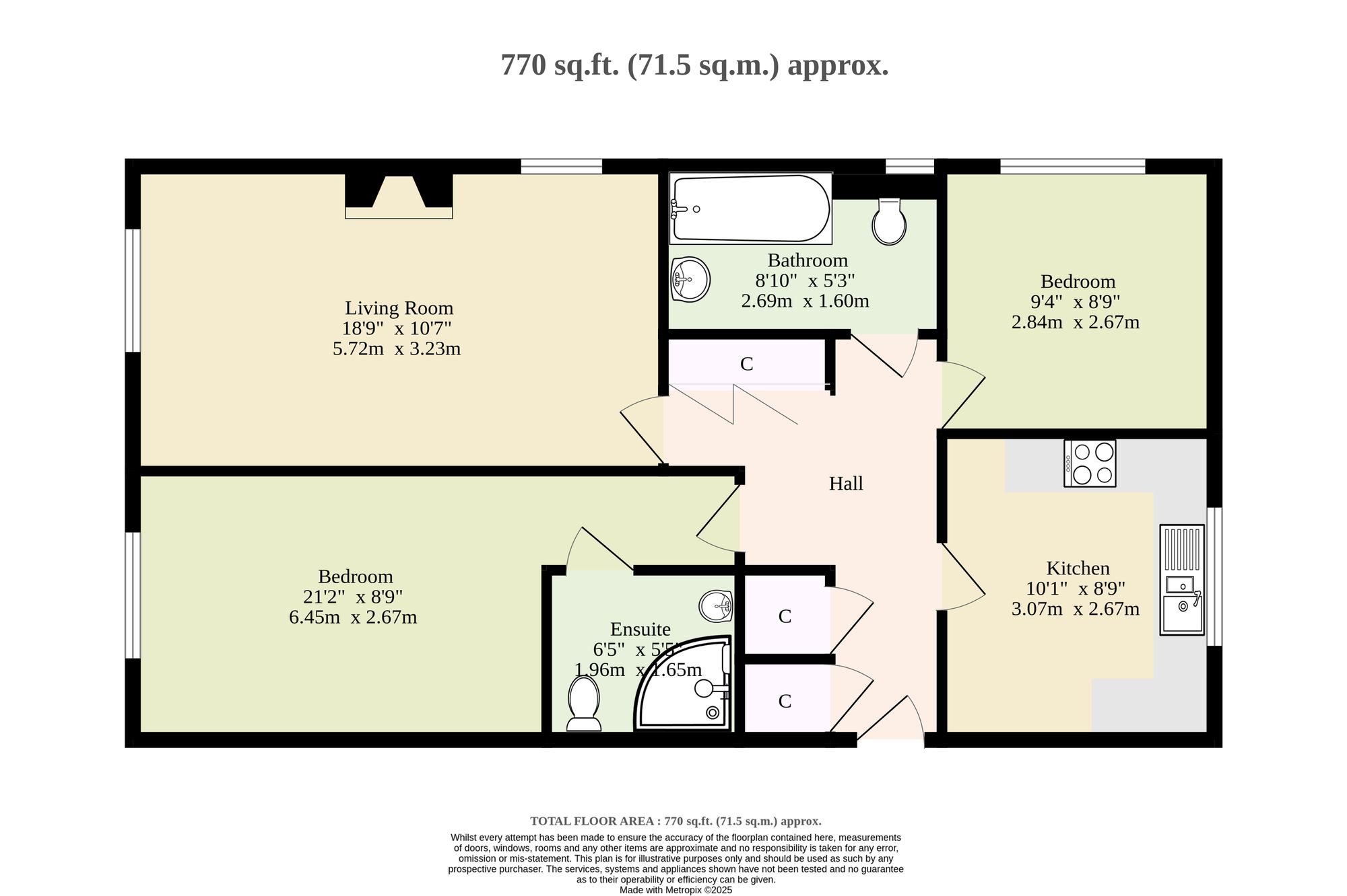 Flat 3, 10 Red Lion Street, Norwich floorplan