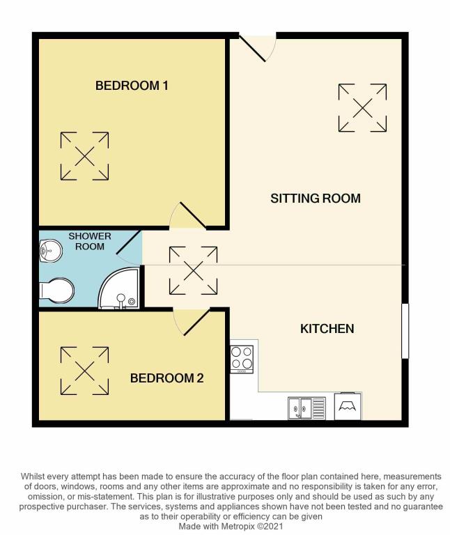 Flat 1, 8 South Street, Lymington floorplan