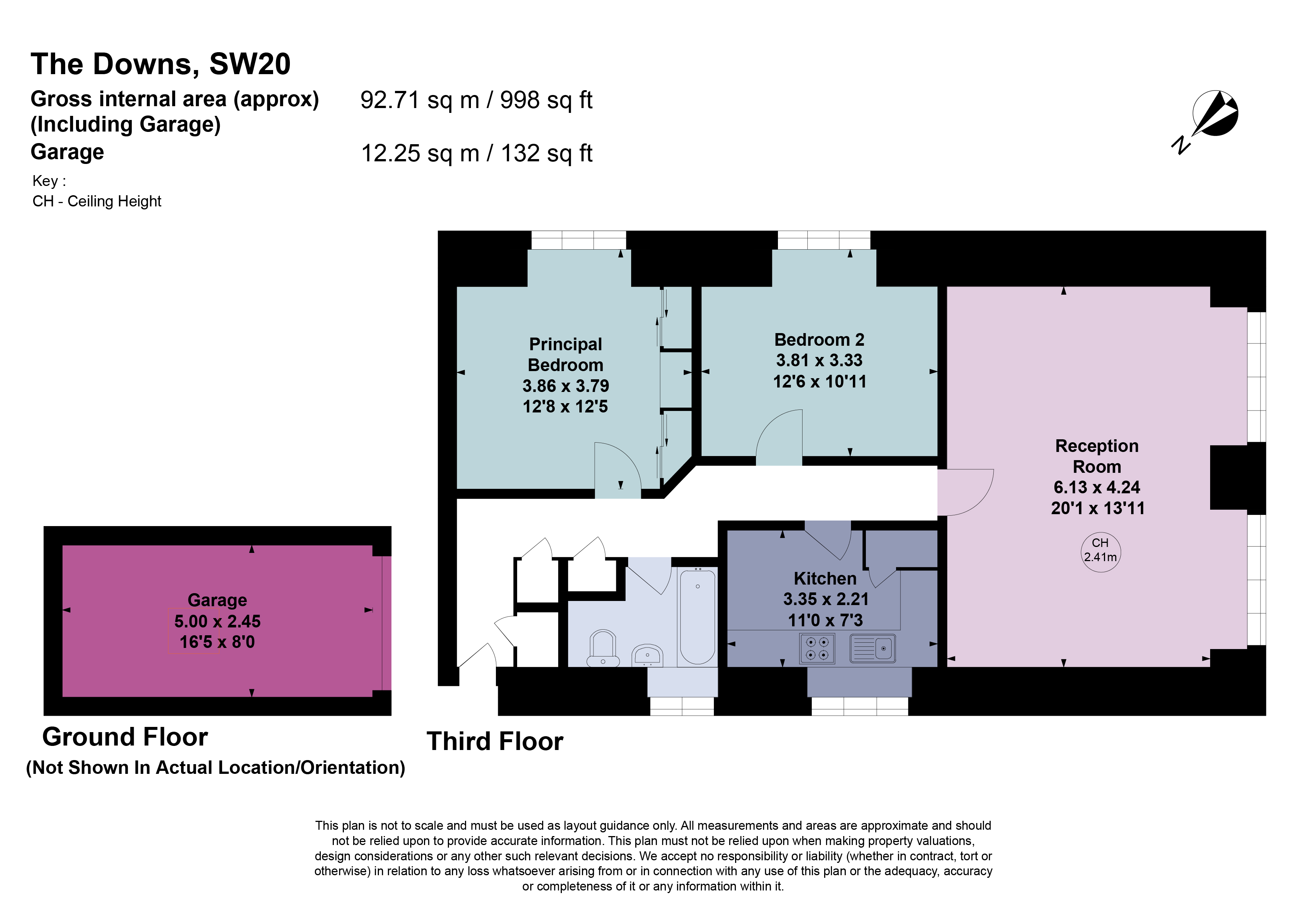 Flat 14, Ravenscar Lodge, 22, The Downs, London floorplan