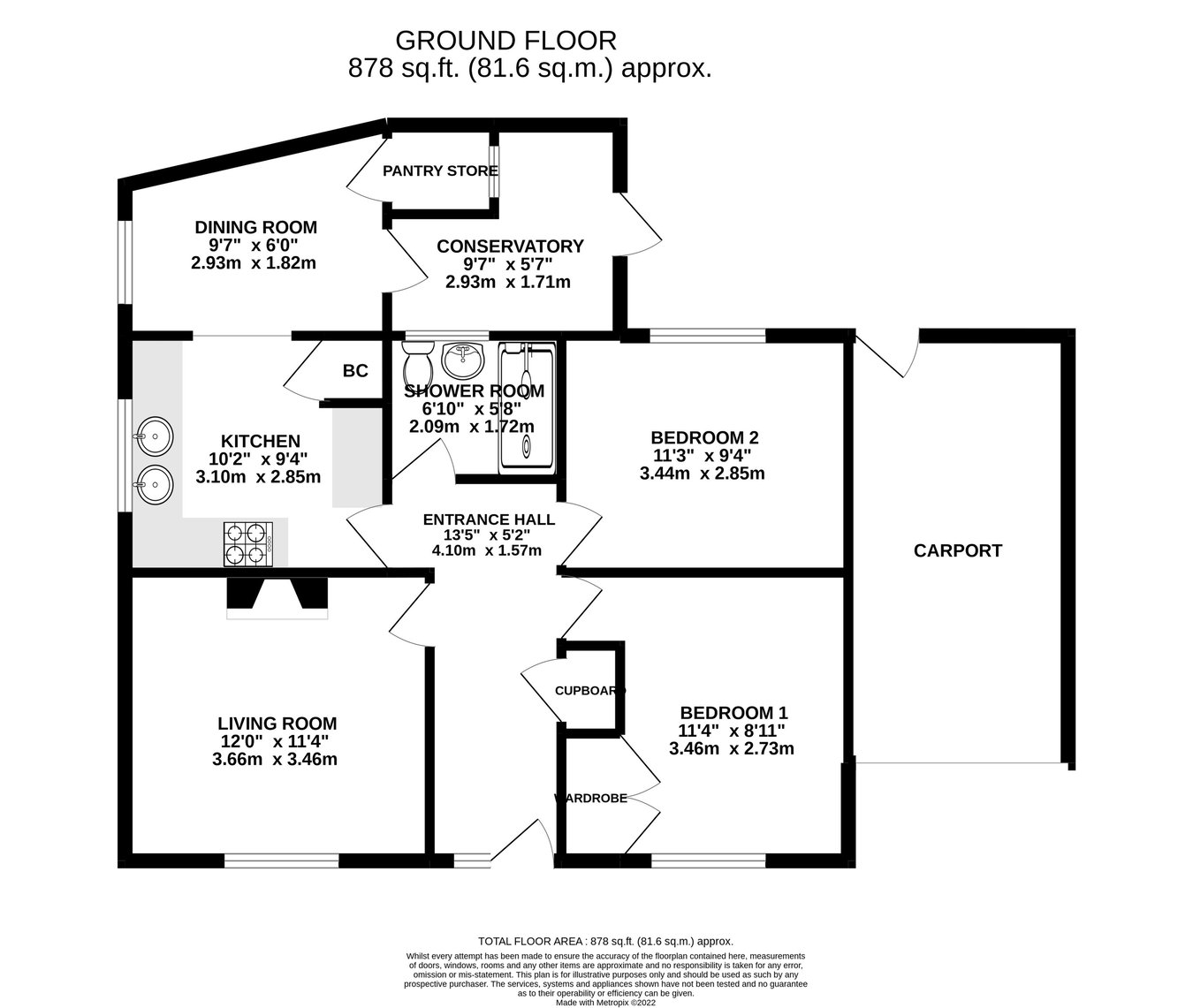 3, North Street, Abergavenny floorplan