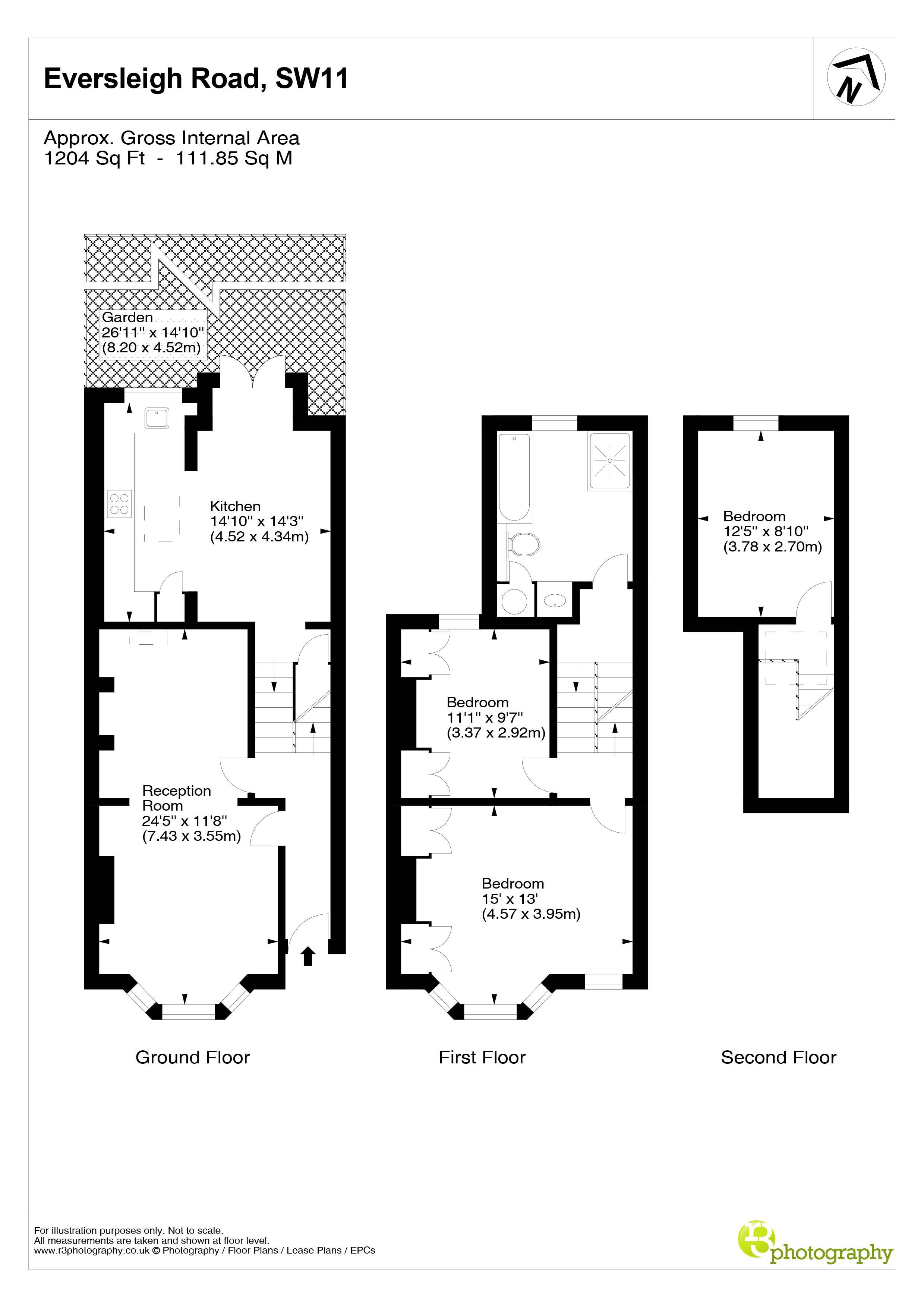 3 Bedrooms Flat for sale in Eversleigh Road, London SW11