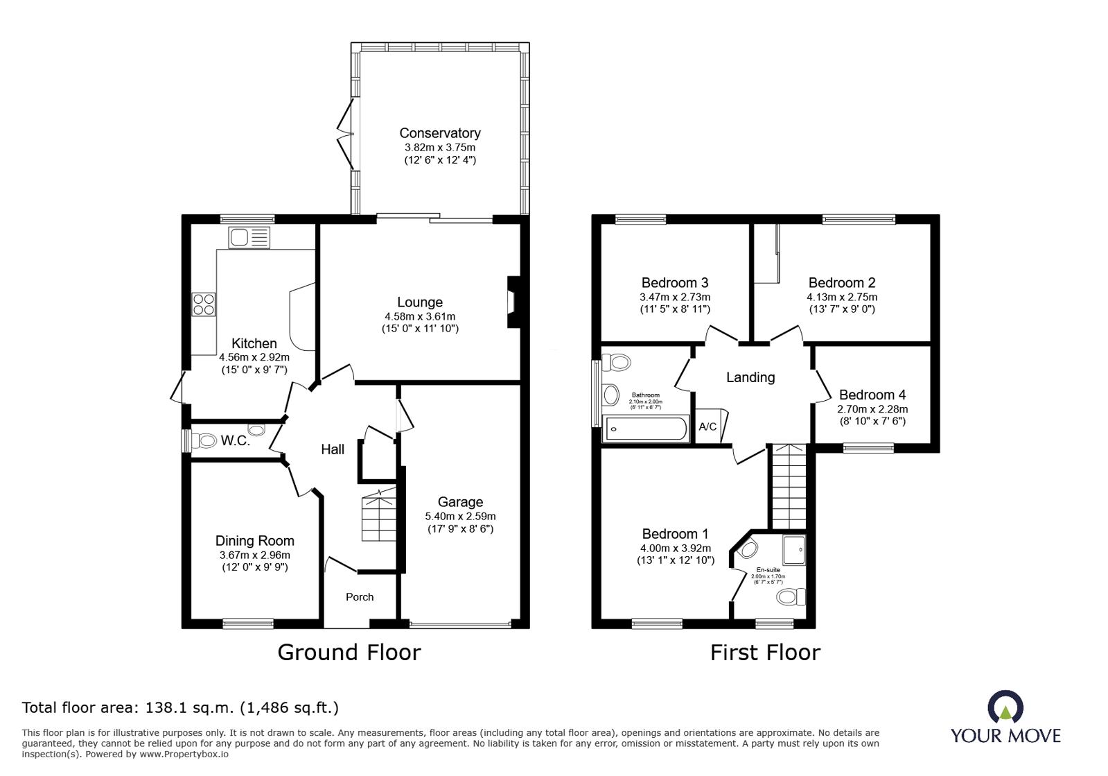 10, Oval Close, Telford floorplan