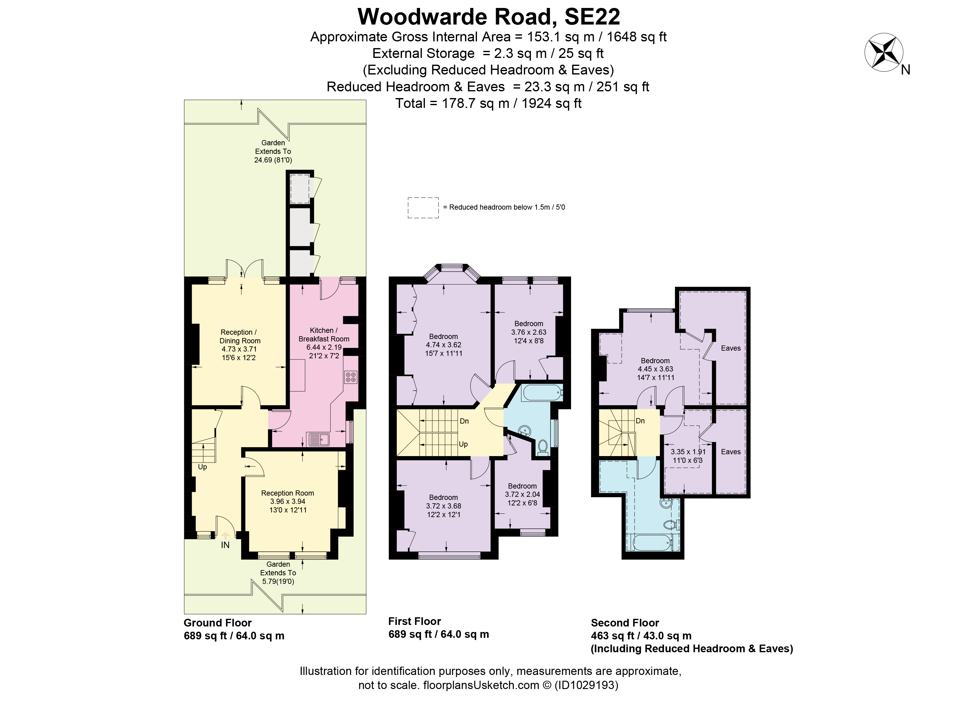 67, Woodwarde Road, London floorplan