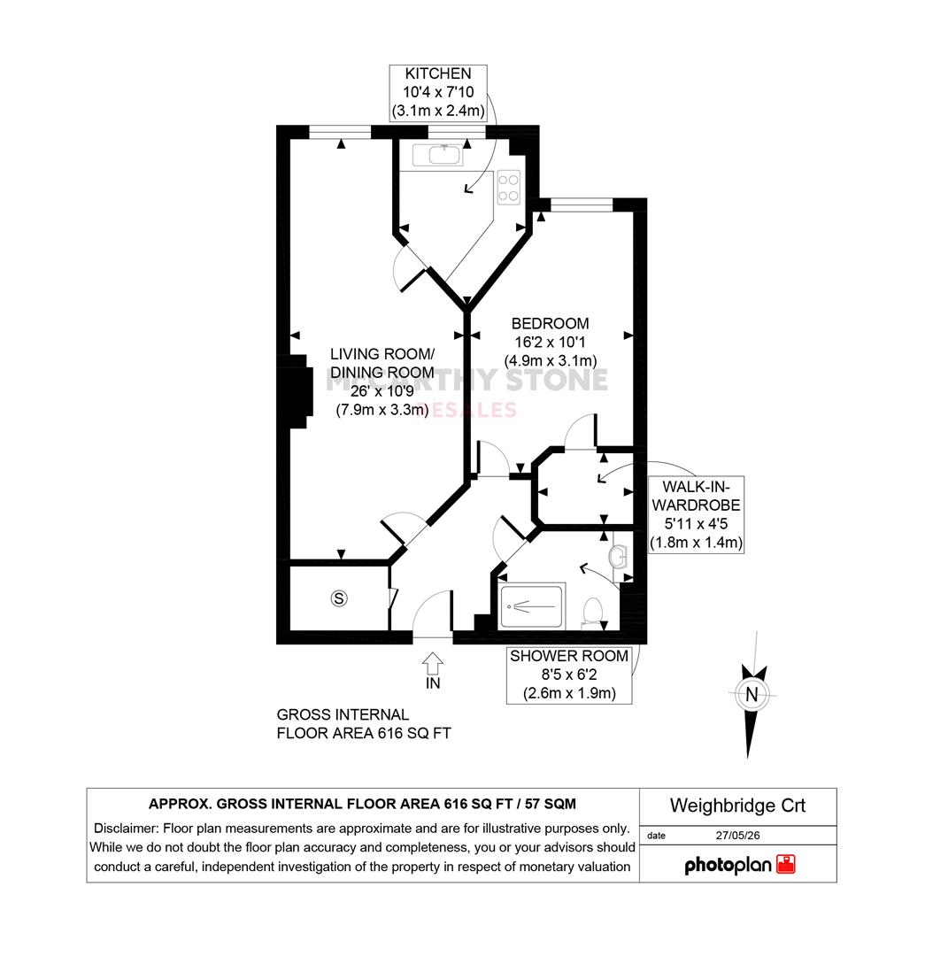 18 Weighbridge Court, 301 High Street, Ongar floorplan