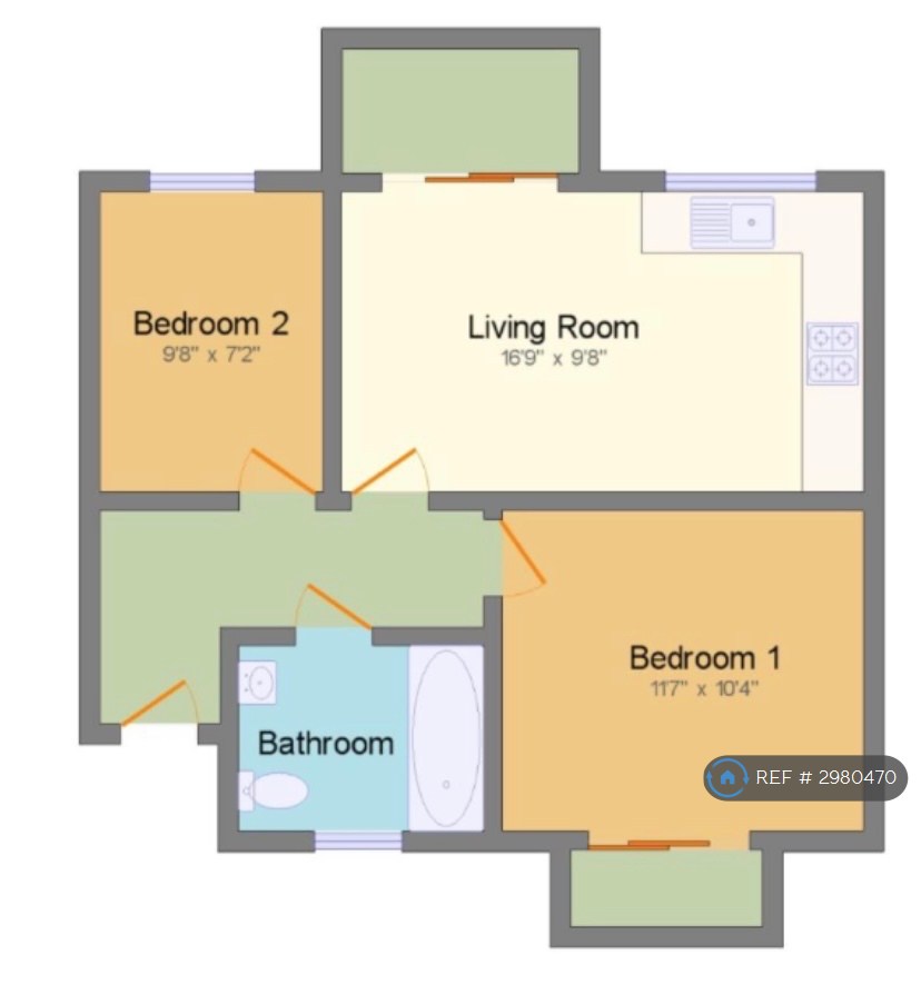 Flat, Clarity Mews London Road, Sittingbourne floorplan
