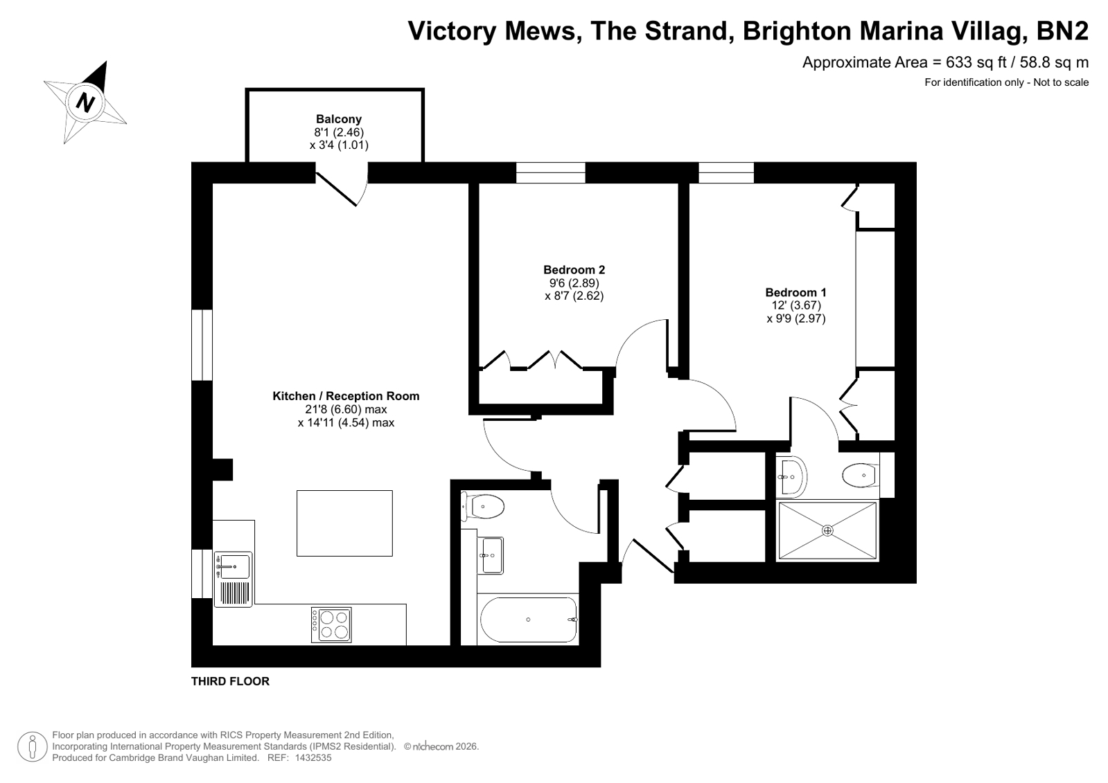 7, Victory Mews, Brighton Marina Villag floorplan