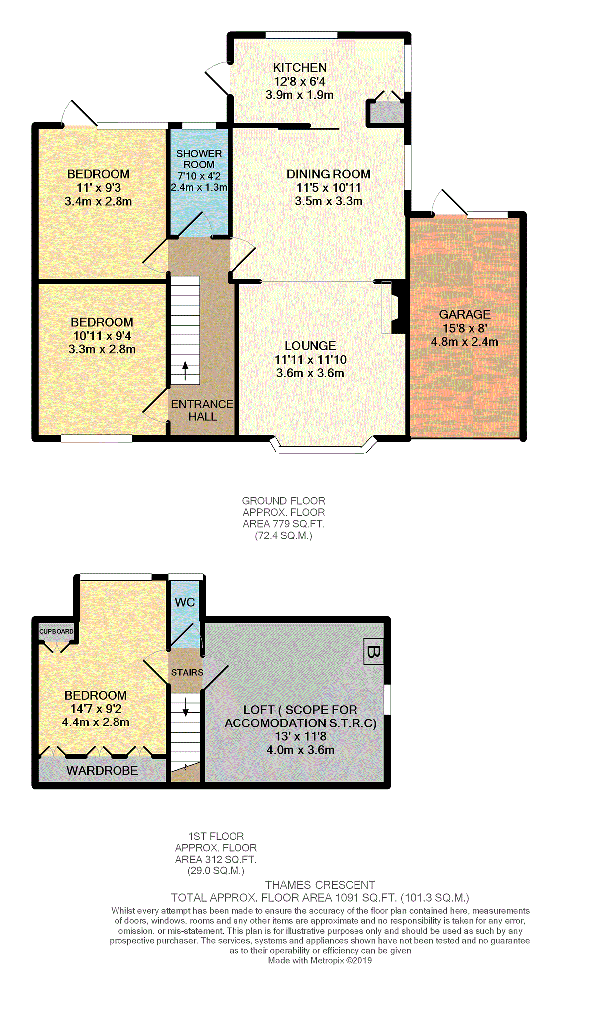 3 Bedrooms Chalet for sale in Thames Crescent, Corringham, Stanford-Le-Hope SS17