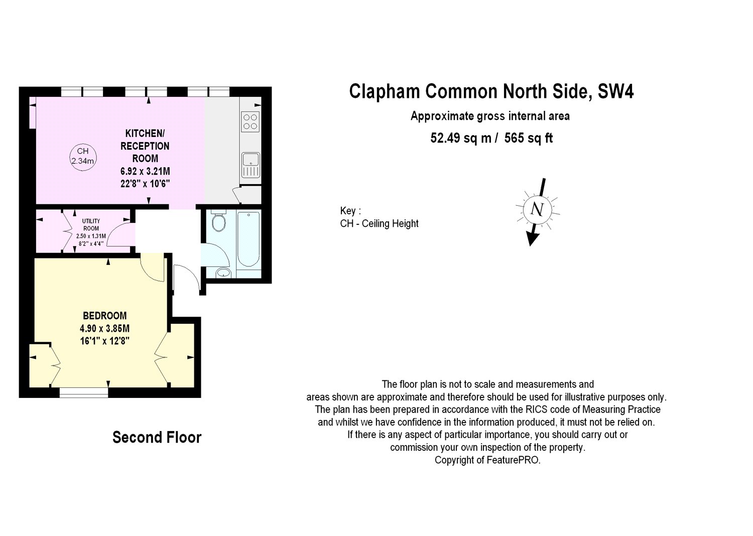 1 Bedrooms Flat for sale in Clapham Common North Side, Battersea, London SW4