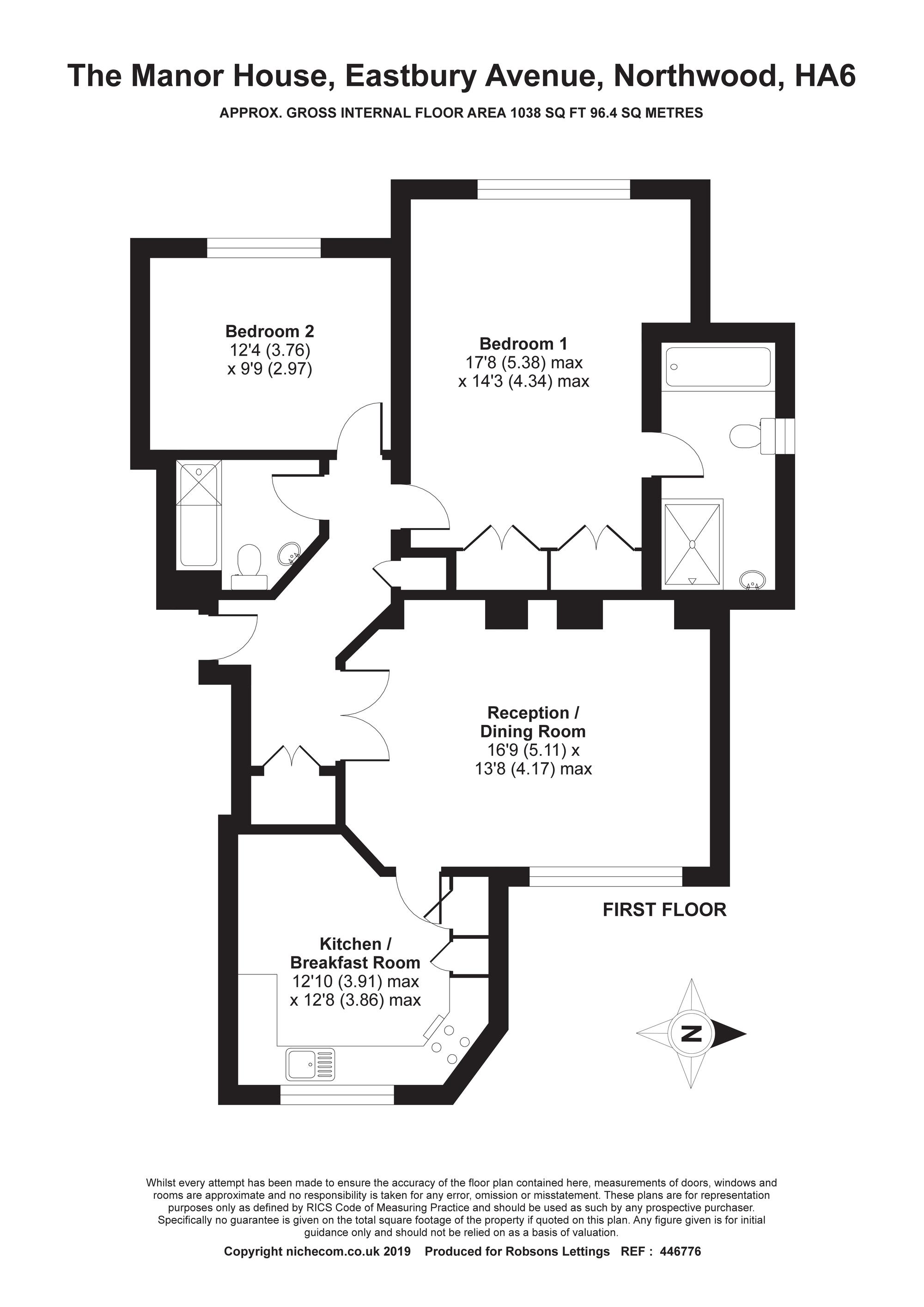 2 Bedrooms Flat to rent in The Manor House, Eastbury Avenue, Northwood HA6