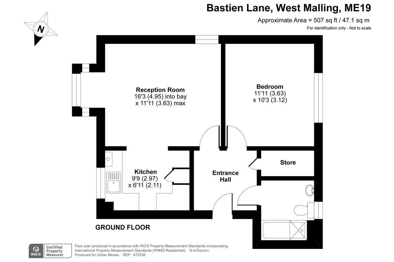 1, 7, Bastien Lane, Kings Hill floorplan