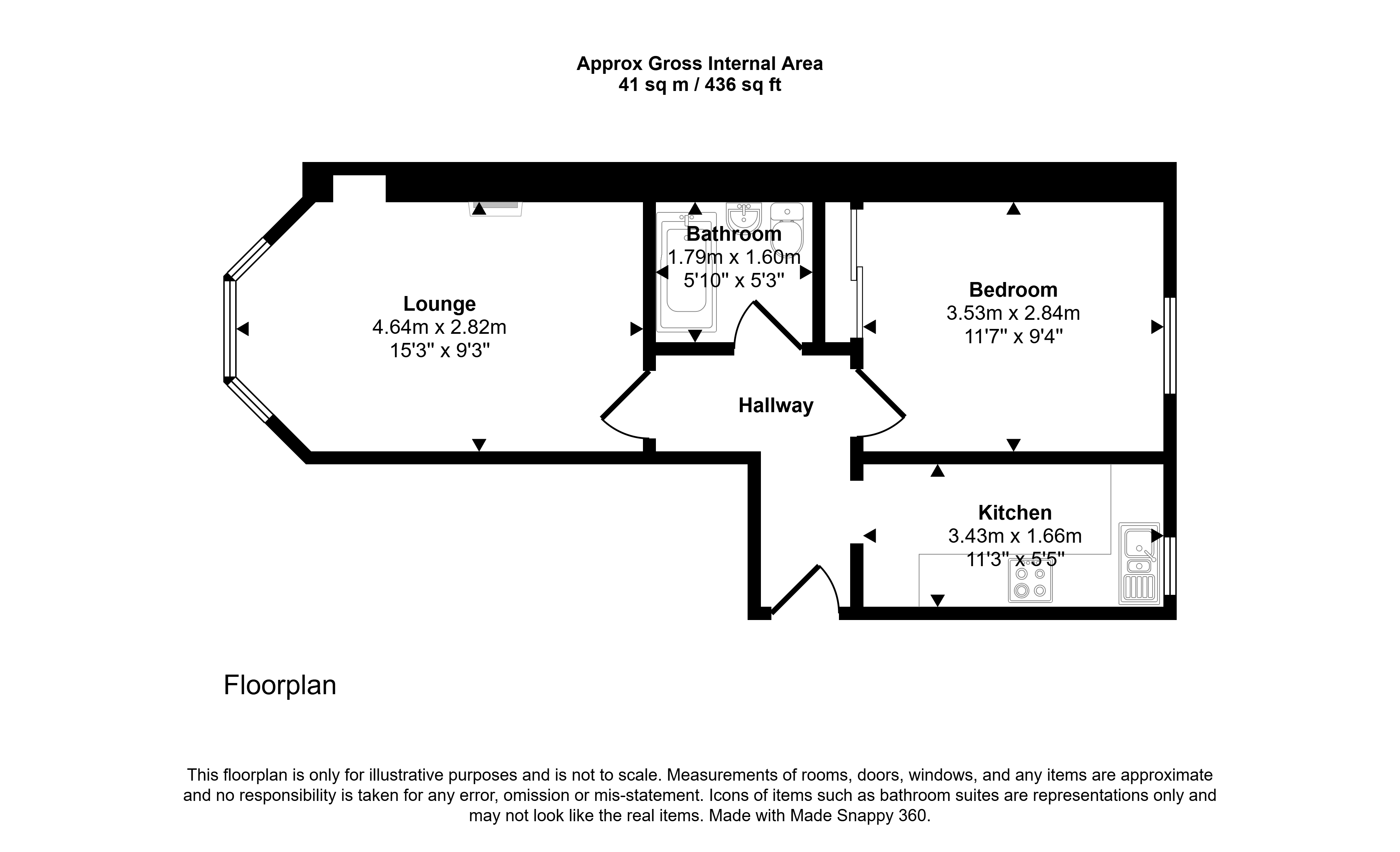 2/2, 21, Easwald Bank, Johnstone floorplan
