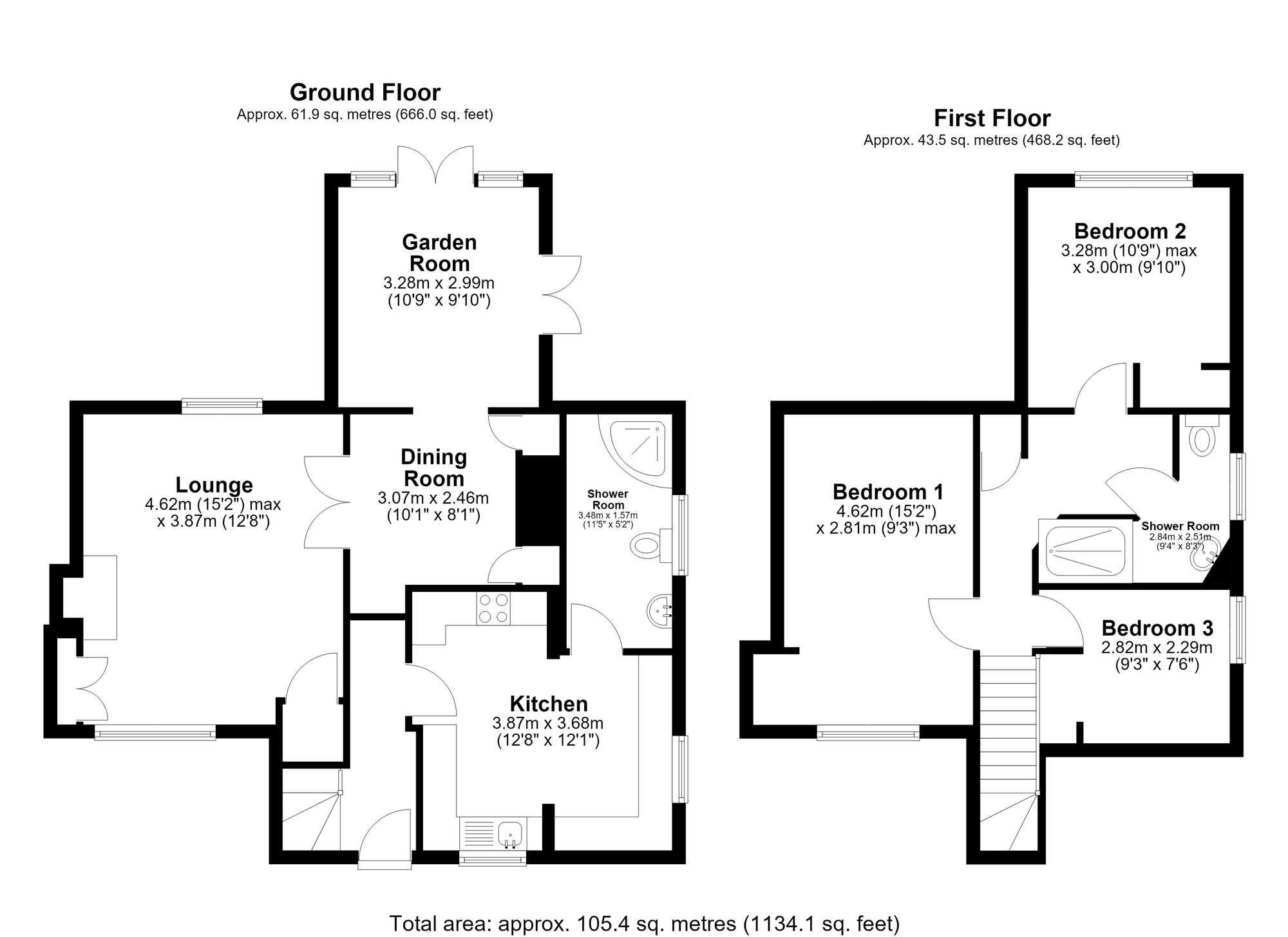 63 North End, Royston floorplan
