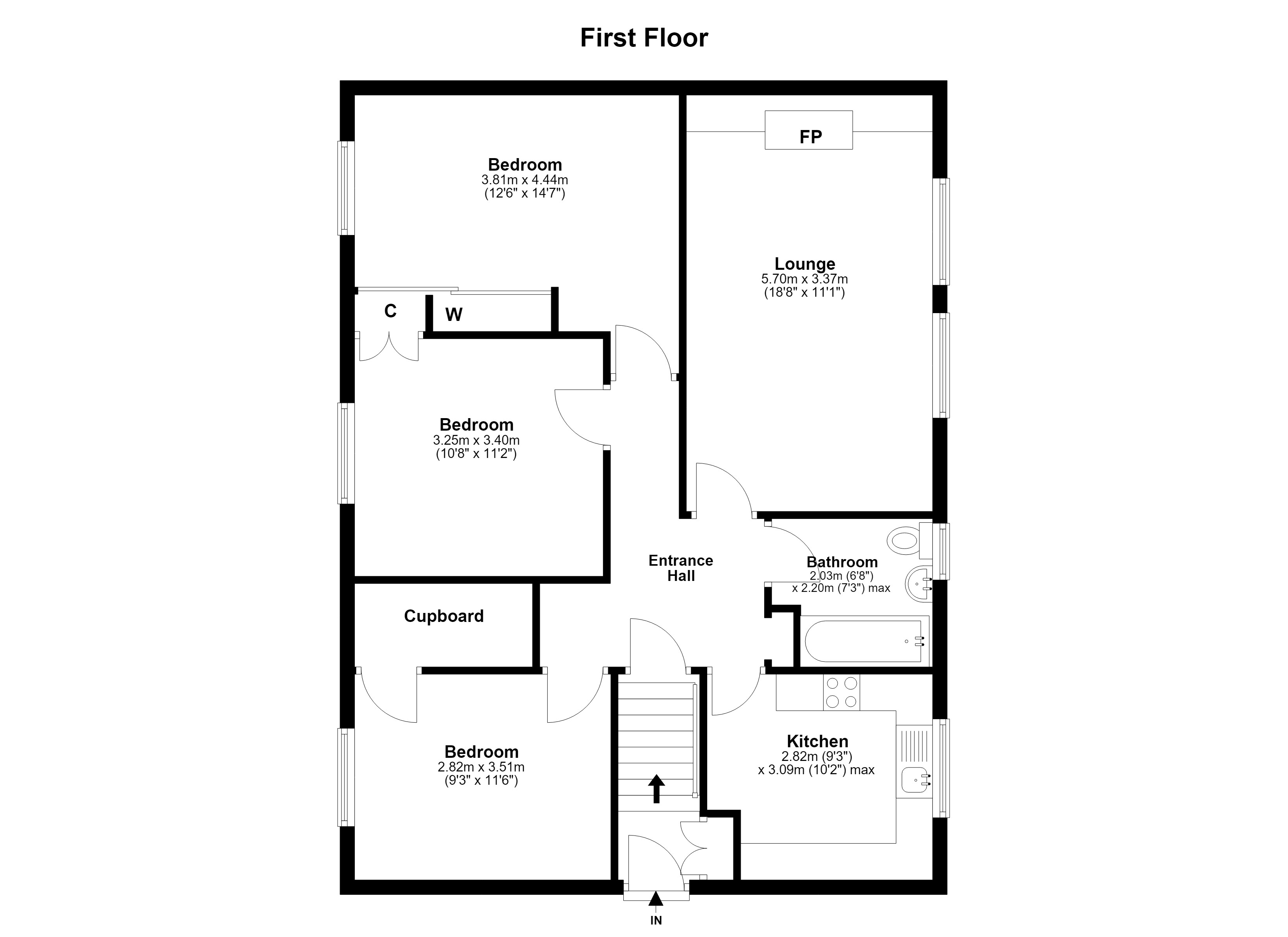 173, Easter Drylaw Drive, Edinburgh floorplan