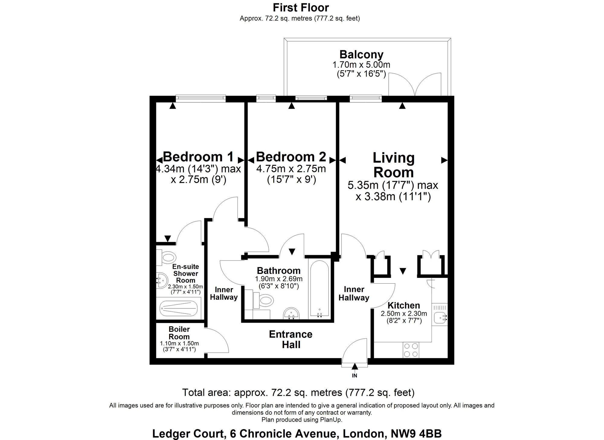 Flat 34, Ledger Court, London floorplan