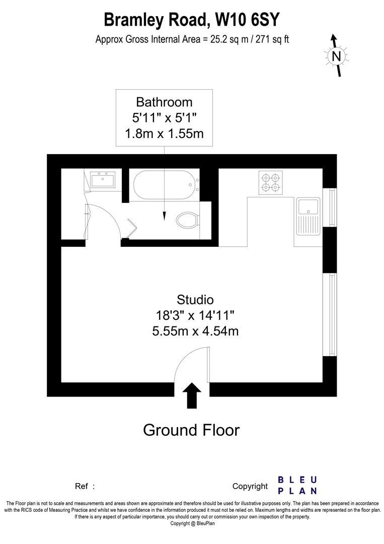 63, Bramley Road, Ladbroke Grove, London floorplan