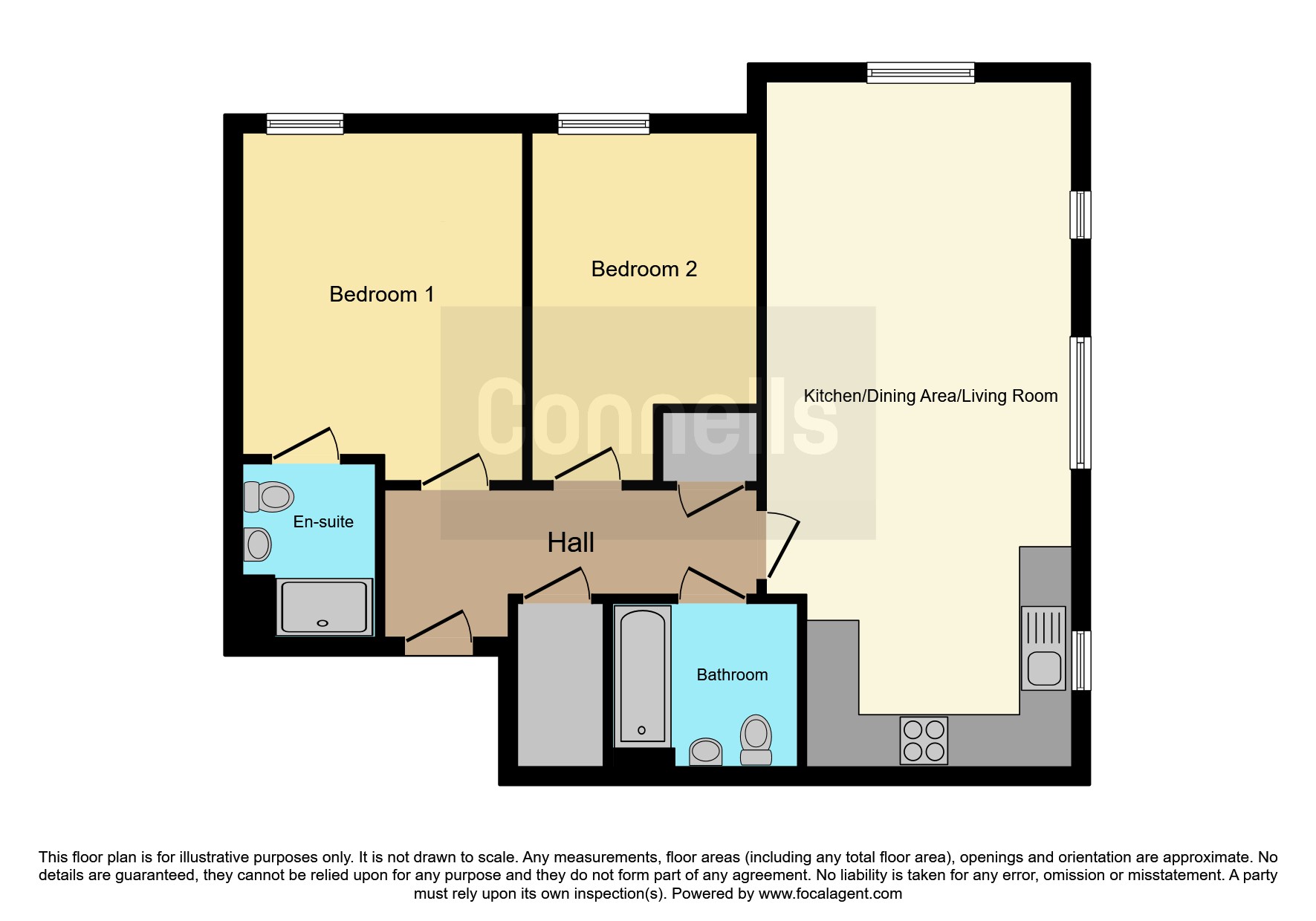 Flat 5, Teal House, 5, Webber Street, HORLEY floorplan