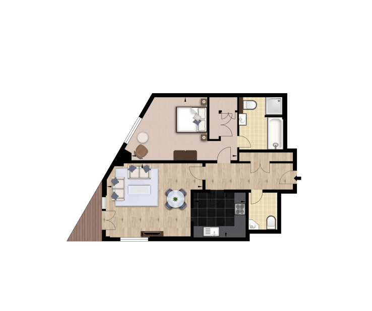 Apartment 24, Circus Apartments, 39 Westferry Circus floorplan