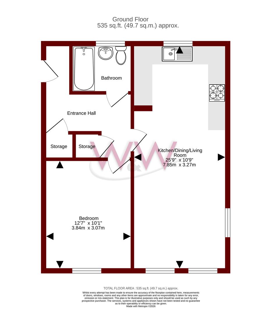 Avon Road, Southampton floorplan