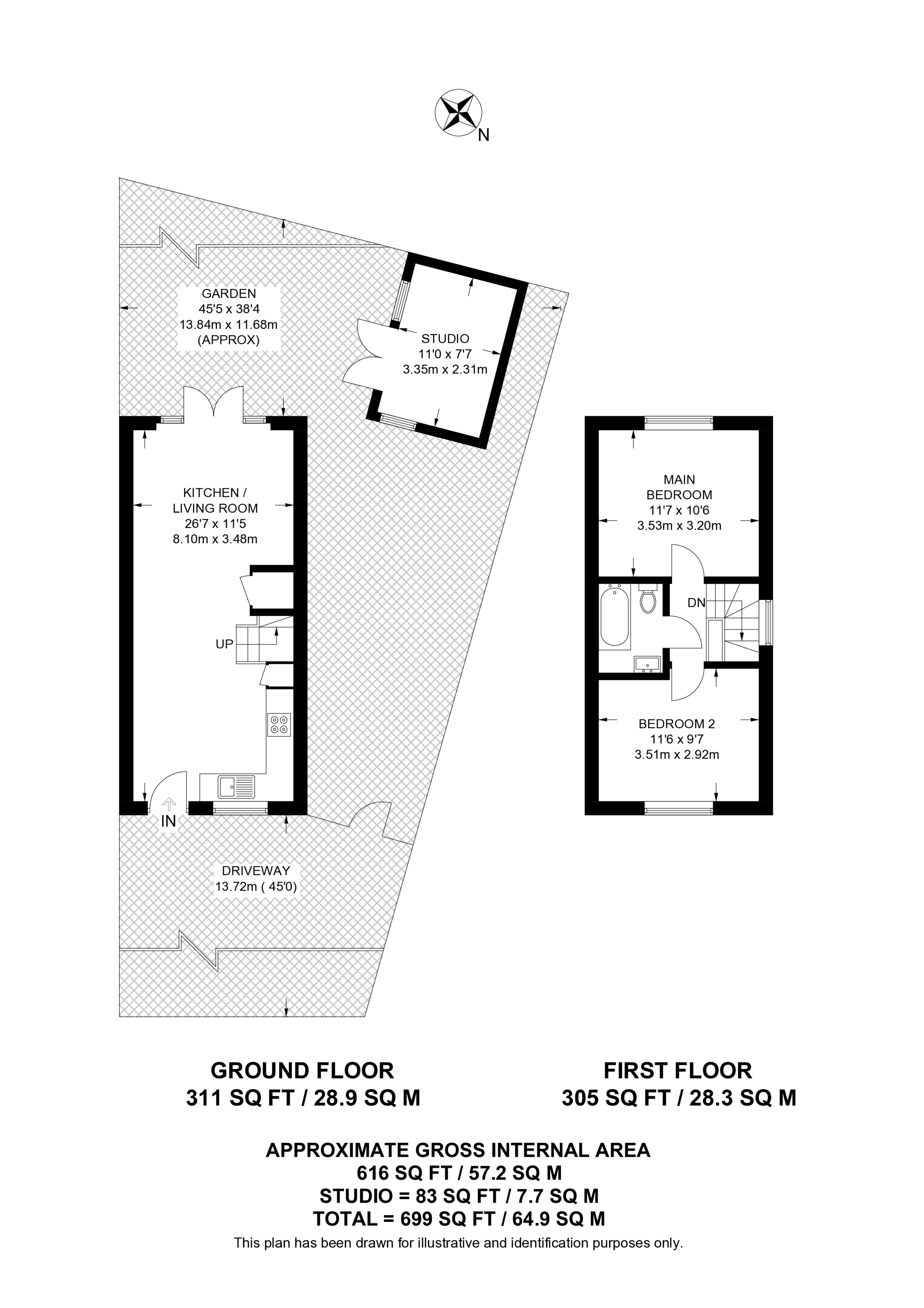 Wellside Close, High Barnet floorplan