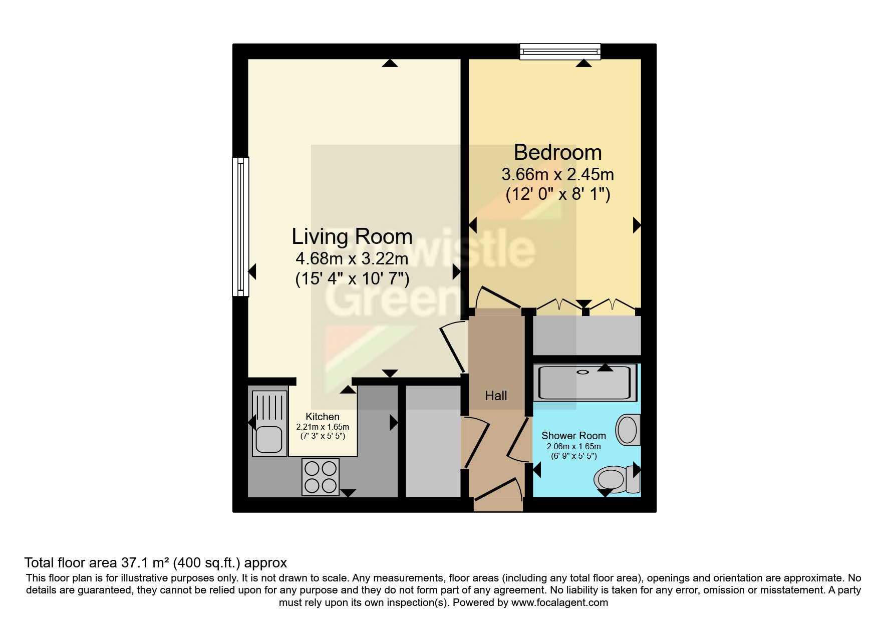 Flat 10, Homebreeze House,, Beach Street, Lancashire floorplan