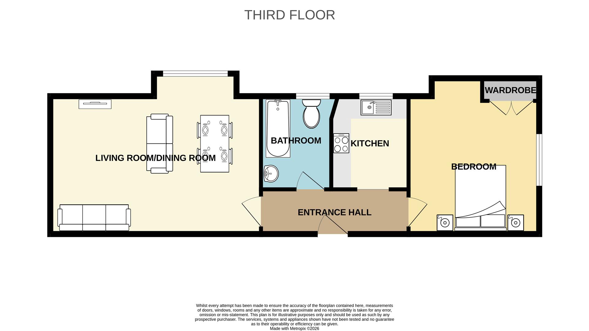 Flat 32, Park Gates, Chiswick Place, Eastbourne floorplan