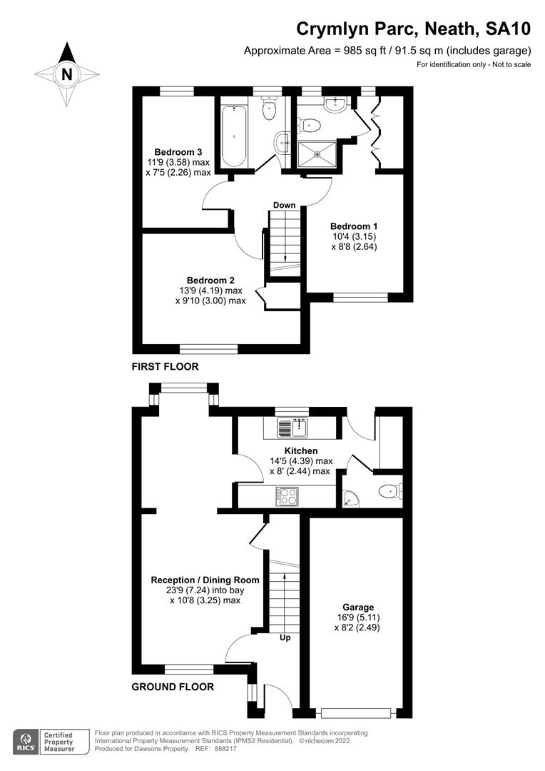 Crymlyn Parc, Skewen, Neath SA10, 3 bedroom semidetached house for