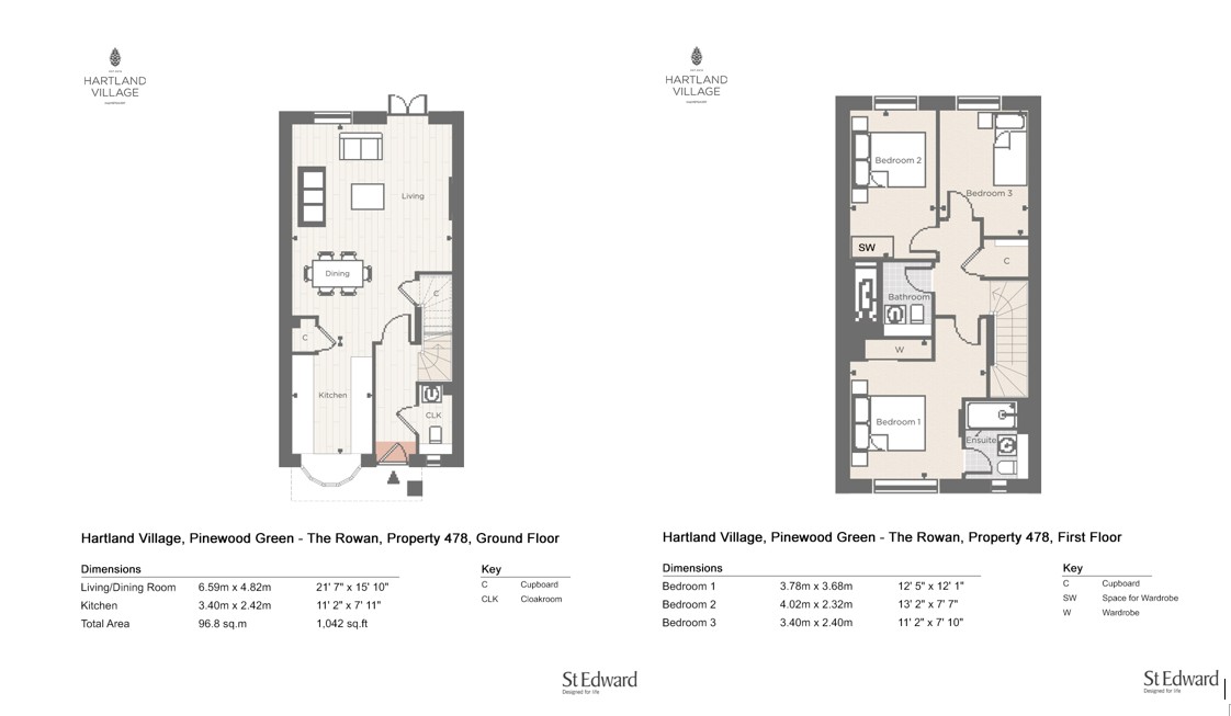 Plot 478 Pinewood Green,, Hartland Village, Fleet floorplan
