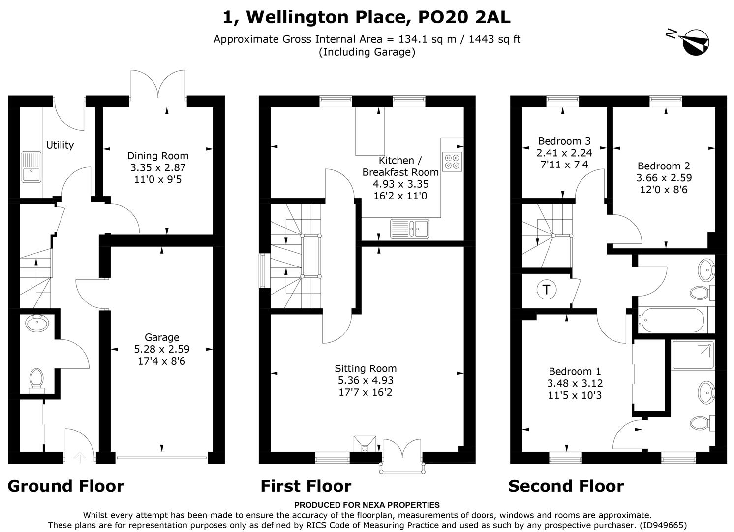 Wellington Place, Tangmere, Chichester PO20, 4 bedroom end terrace