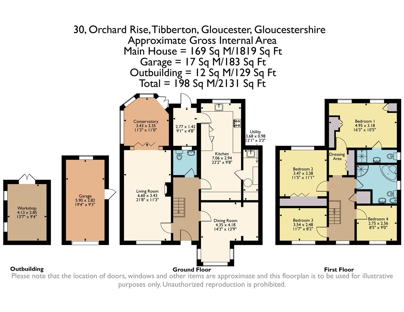 30, Orchard Rise, Tibberton floorplan