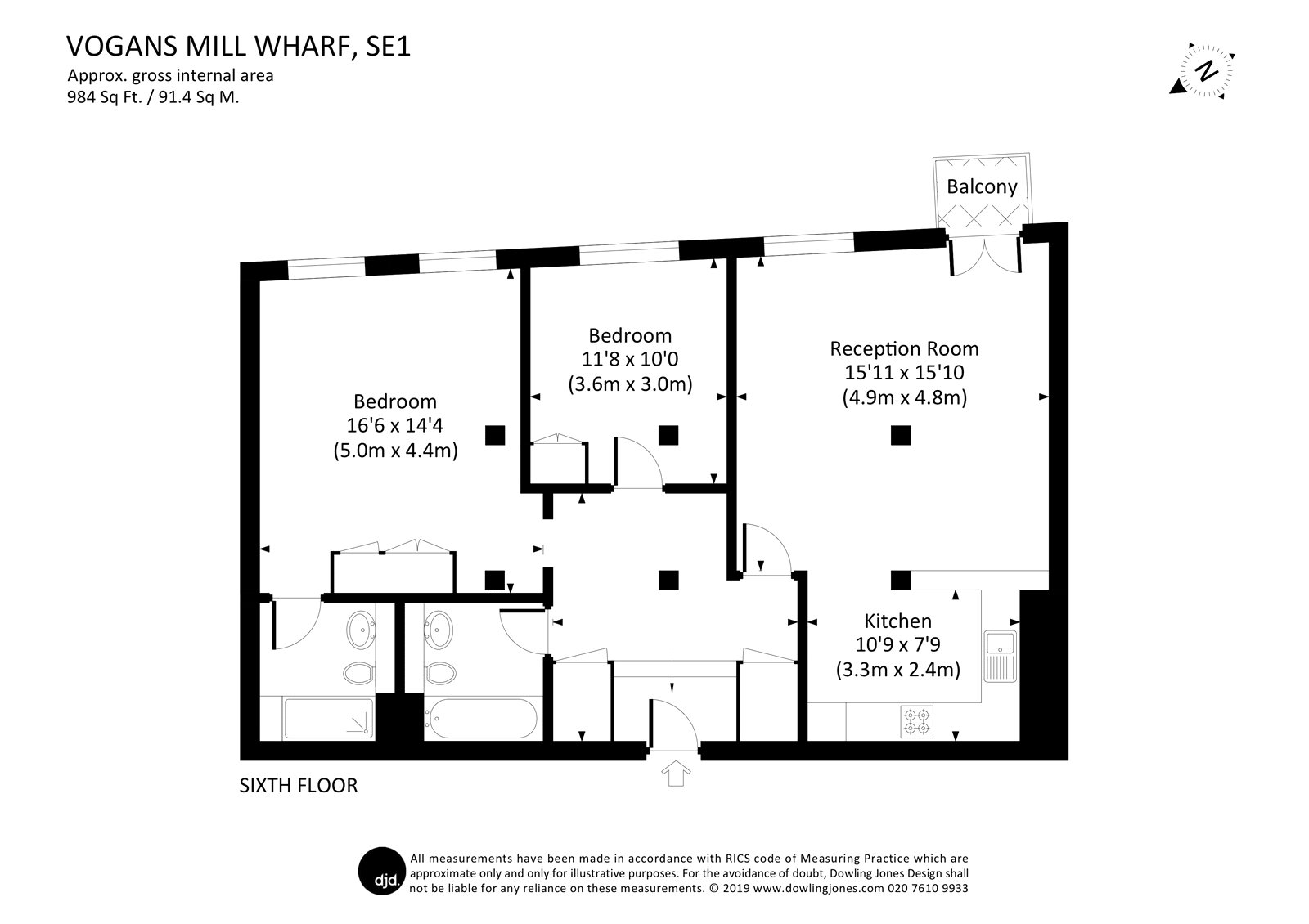 2 Bedrooms Flat for sale in Vogans Mill Wharf, 17 Mill Street, London SE1