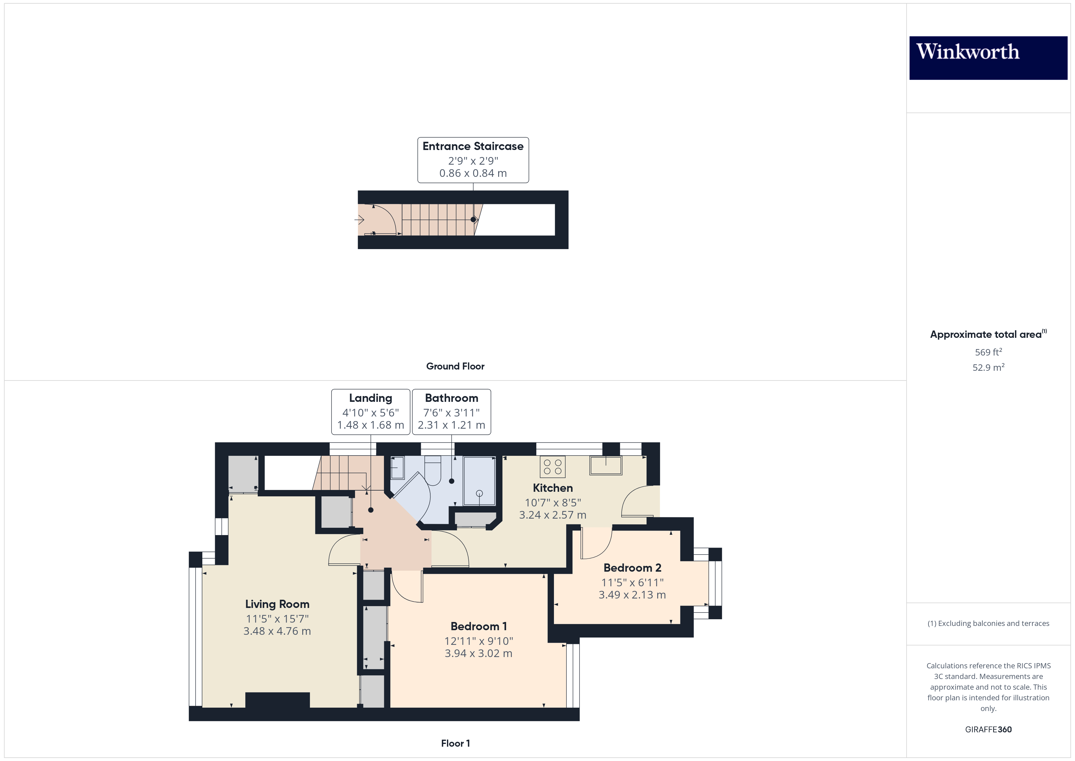 83, Honeypot Lane, London floorplan