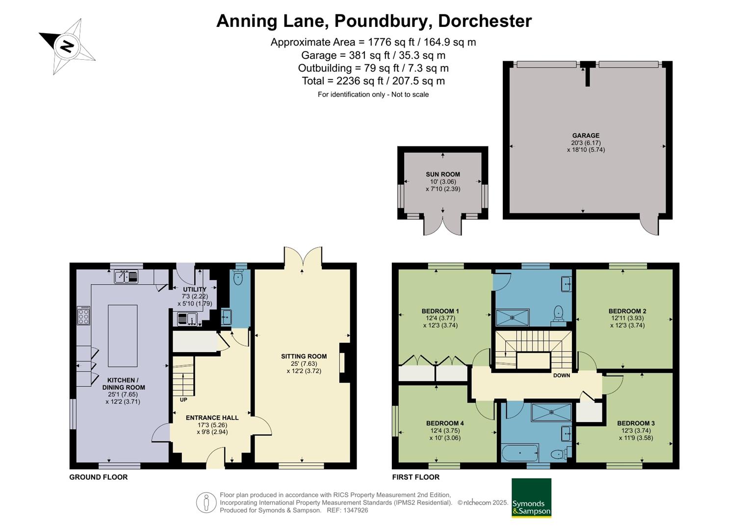 1, Anning Lane, Dorchester floorplan