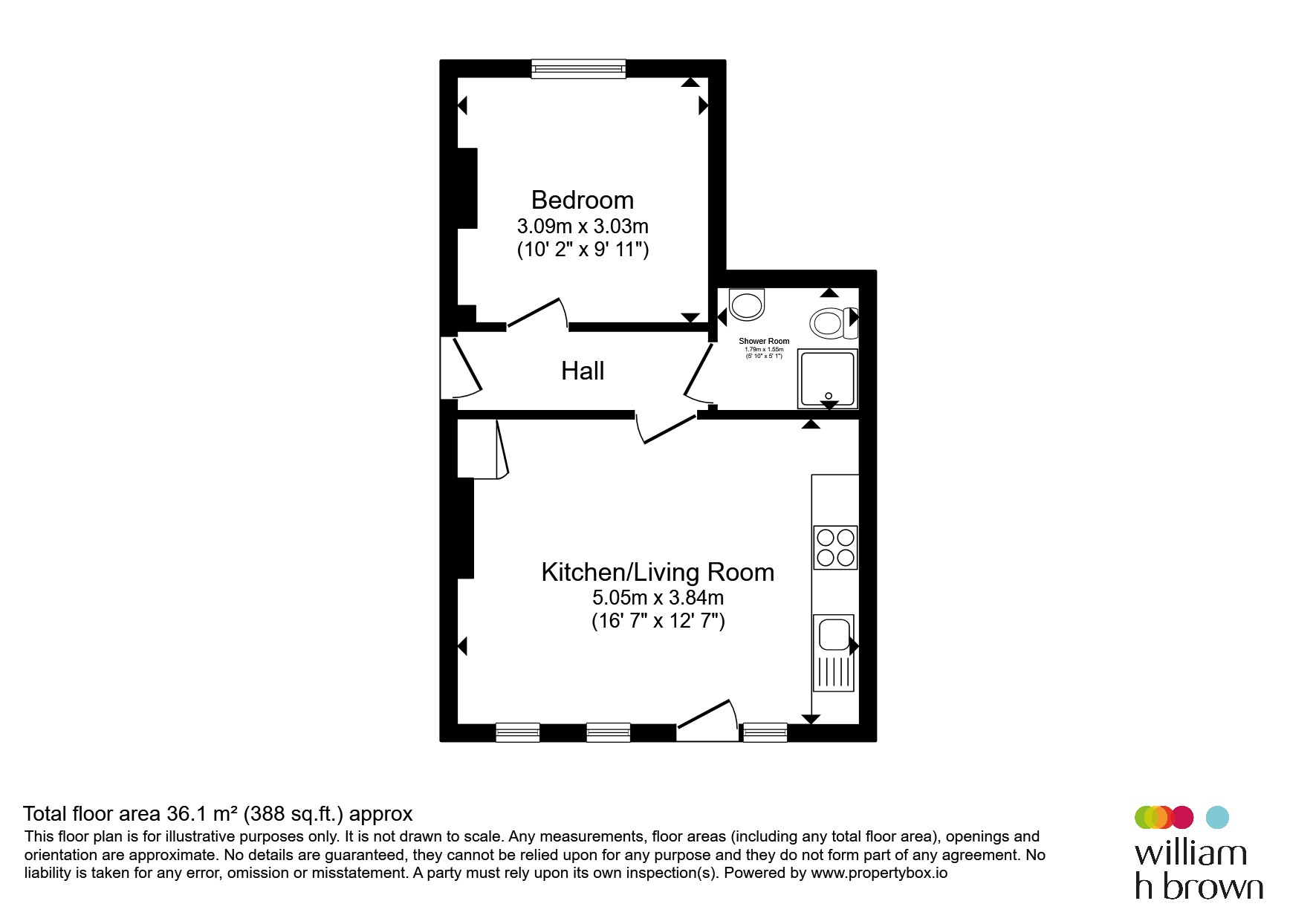 Flat 1, 8-10, West Avenue, Clacton-On-Sea floorplan