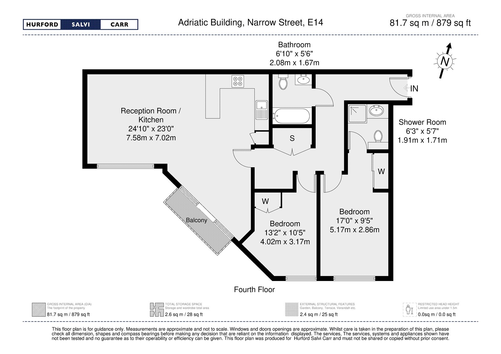 Narrow Street, London floorplan